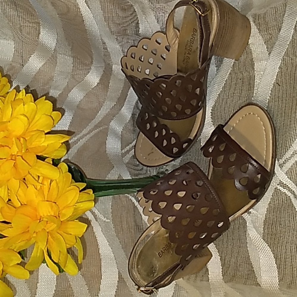 Barbara Barbieri Leather Sandals Woman Size 6.5
